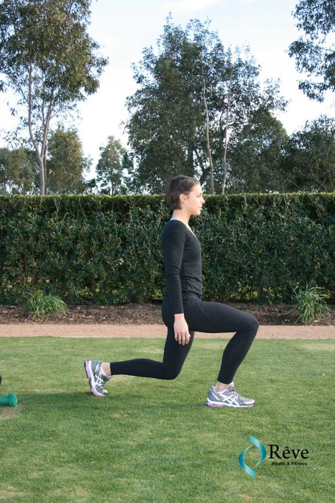 Step alternate lunges